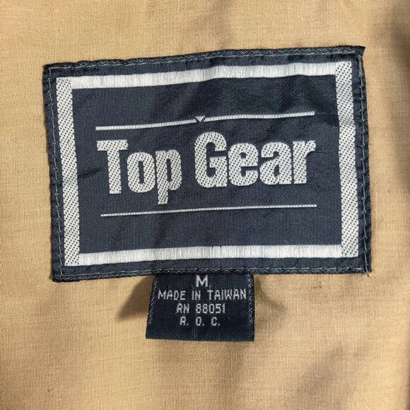 VTG Access Hollywood 1996 Size Medium Jacket Launch Team Beige Logo 90s Top Gear - Picture 10 of 16